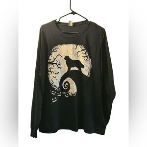 Briard Dog Halloween Long Sleeve Tee Tshirt XL Pets Spooky